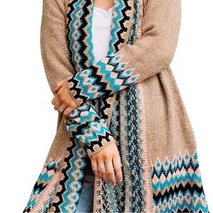 Western/Boho Knit Cardigan